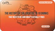 The History of the Cocktail in 10 Drinks