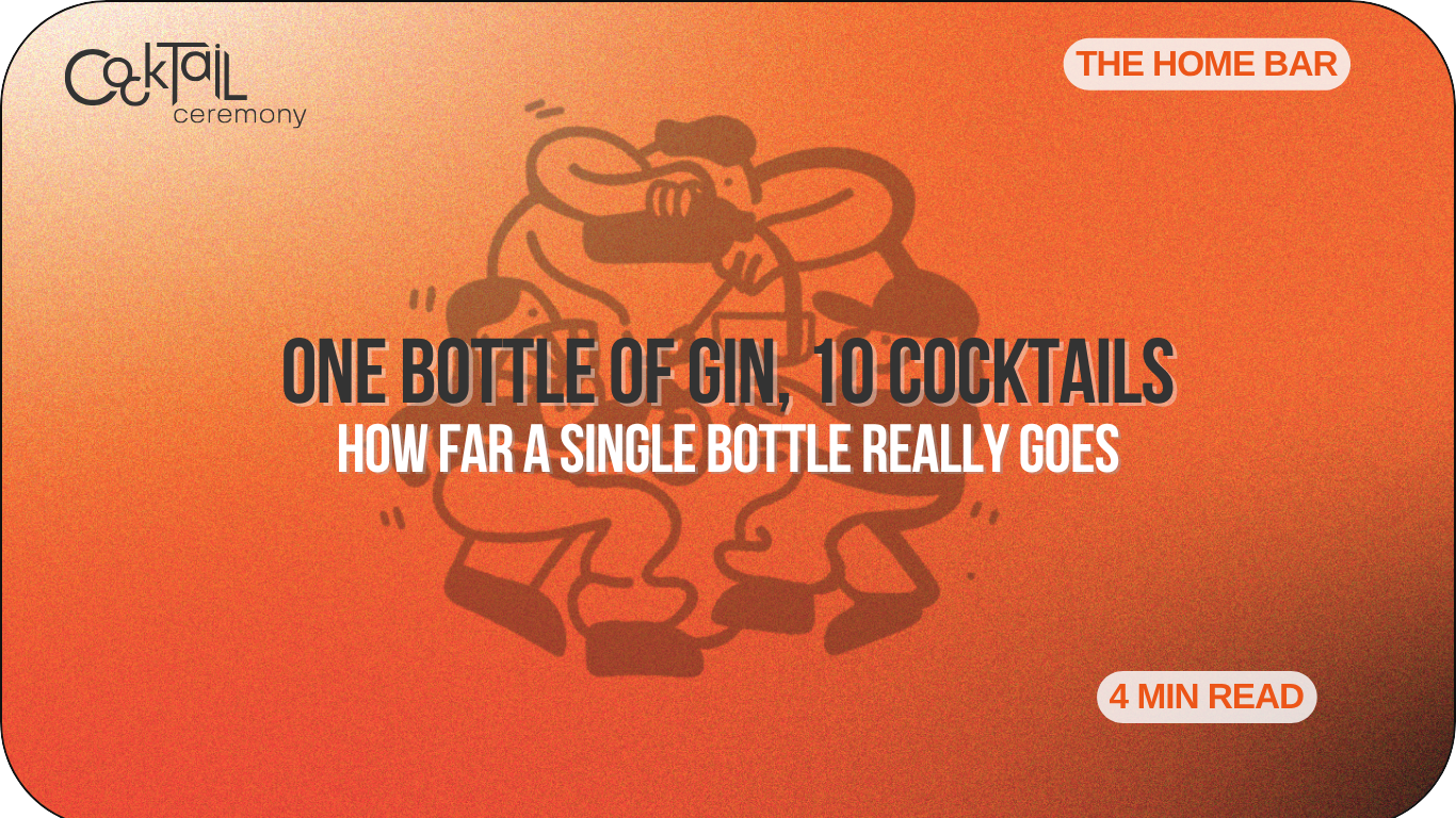 One Bottle of Gin, 10 Cocktails: How Far a Single Bottle Really Goes