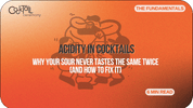 Acidity in Cocktails: Why Your Sour Never Tastes the Same Twice (and How to Fix It) - Cocktail Ceremony