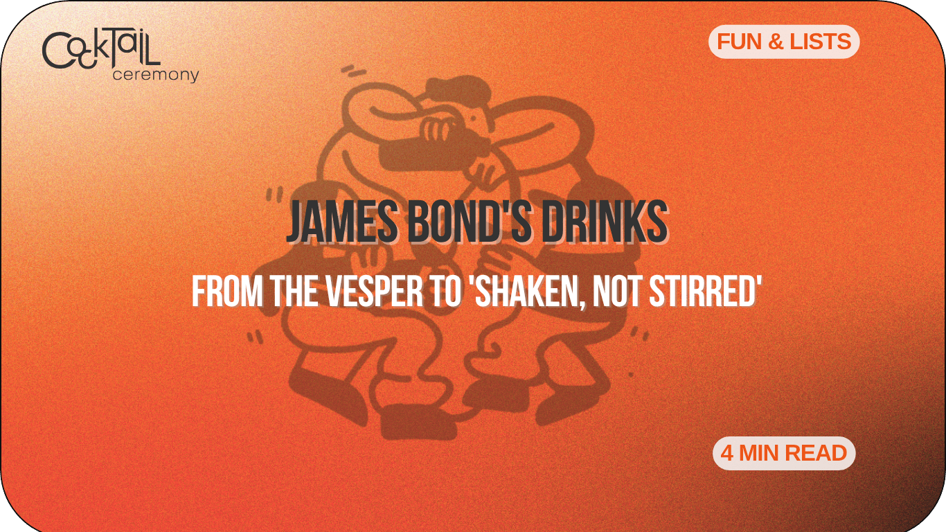 James Bond's Drinks, Ranked: From the Vesper to 'Shaken, Not Stirred' - Cocktail Ceremony