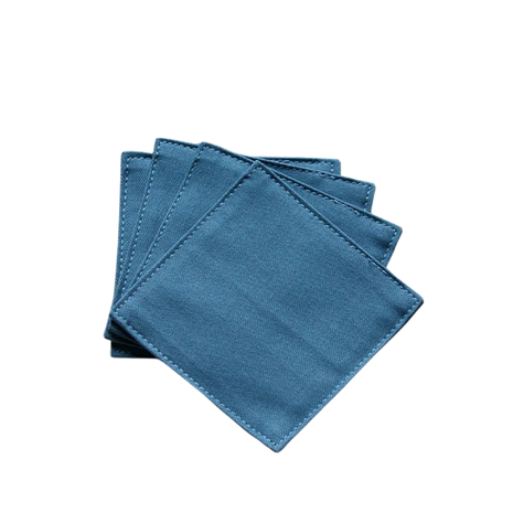 Fabric Coaster — Dark blue (9×9 cm) — bar drink coaster for cocktail bars | Cocktail Ceremony