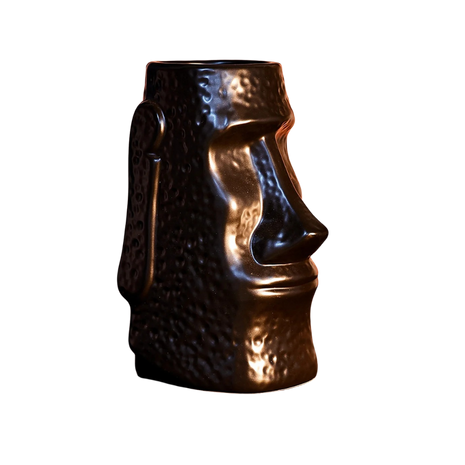Tiki Mug — Moai Giant, Black 750ml