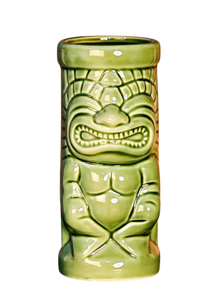 Tiki Mug — War God, Green 450ml — tiki cocktail mug for cocktail bars | Cocktail Ceremony