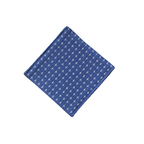 Fabric Coaster — Blue honey jacquard (9×9 cm) — bar drink coaster for cocktail bars | Cocktail Ceremony