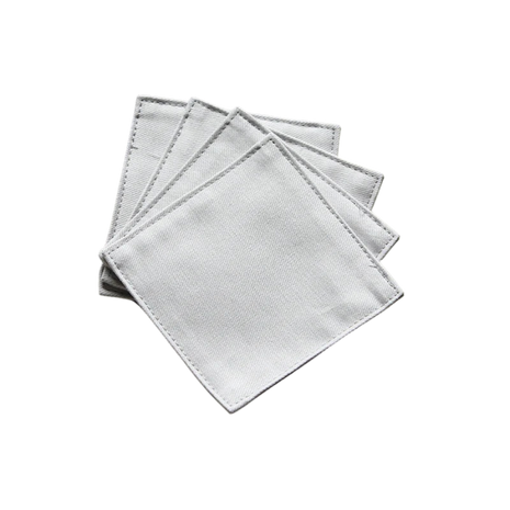 Fabric Coaster — Gray (9×9 cm) — bar drink coaster for cocktail bars | Cocktail Ceremony