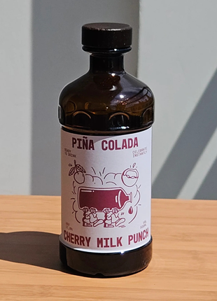 Piña Colada Cherry Milk Punch