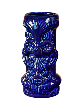 Tiki Mug — Owl, Blue 550ml — tiki cocktail mug for cocktail bars | Cocktail Ceremony