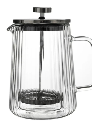 French Press double layer vertical pattern