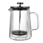 French Press double layer vertical pattern | Cocktail Ceremony