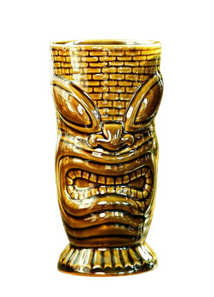 Tiki Mug — Castaway Island, Bronze 600ml — tiki cocktail mug for cocktail bars | Cocktail Ceremony