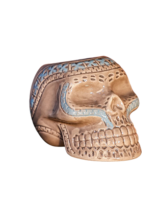 Tiki Mug — Deep Sea Skull, Gray 400ml — tiki cocktail mug for cocktail bars | Cocktail Ceremony
