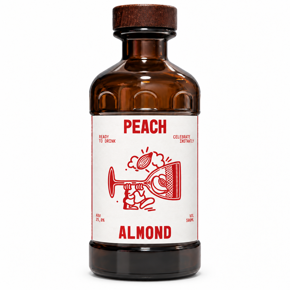 Peach & Almond Infusion, 500 ml bottle
