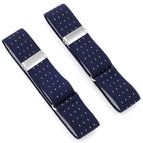 Navy blue and white dots