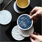 Ceramic coasters, set of 6 bar coasters | Cocktail Ceremony