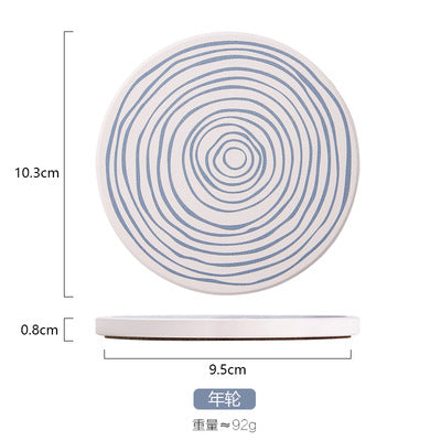 Ceramic coasters — surface pattern detail | Cocktail Ceremony