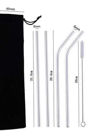 Colored Metal Straws