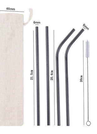 Colored Metal Straws