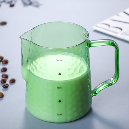 colored borosilicate pitcher