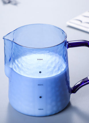 colored borosilicate pitcher