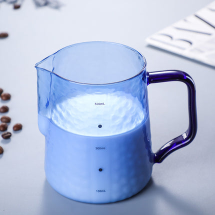colored borosilicate pitcher