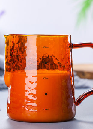 colored borosilicate pitcher