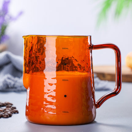colored borosilicate pitcher