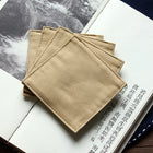 Fabric Coaster — Khaki (9×9 cm)