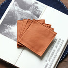 Fabric Coaster — Orange (9×9 cm)