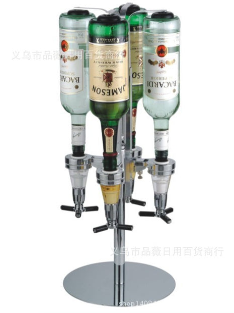 Four-Headed Pourer Rack, view 2 — bottle pourer for cocktail bars | Cocktail Ceremony