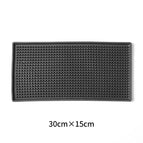 Black-small square bar mat