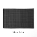 Black-big square bar mat