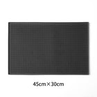 Black textured mat with dimensions 45cm x 30cm on a white background | Cocktail Ceremony