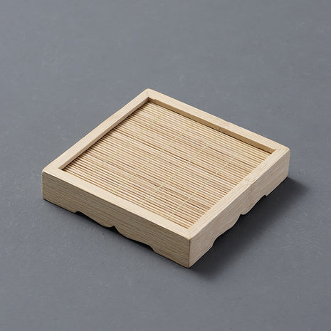 Bamboo coasters — grain detail | Cocktail Ceremony