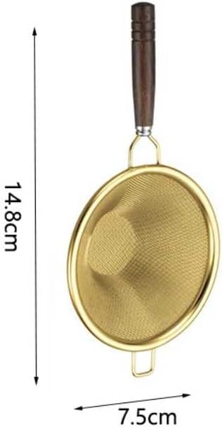 wooden handle fine strainer