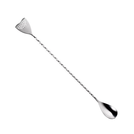 Bar spoon with strainer