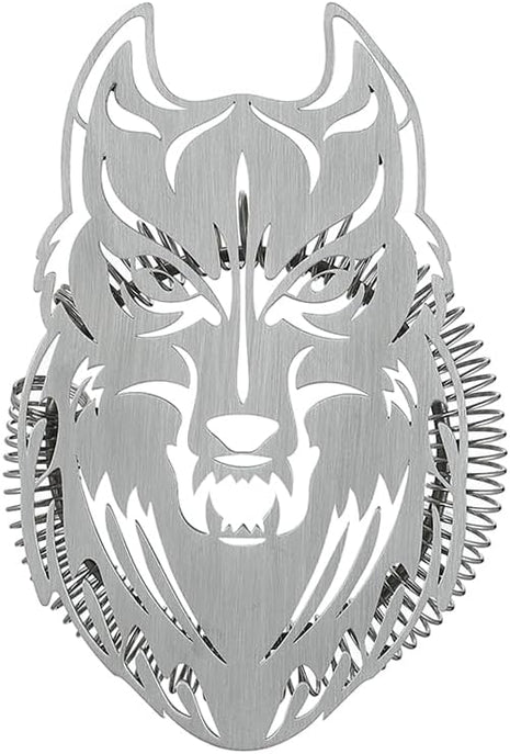 Art strainer Wolf Head — cutout detail | Cocktail Ceremony