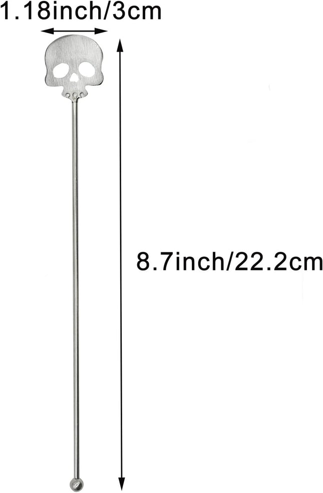 Skull Swizzle stick (set of 2 Pcs)