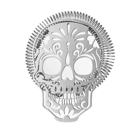 Art strainer Santa Muerta, AISI 304 steel with skull cutout | Cocktail Ceremony
