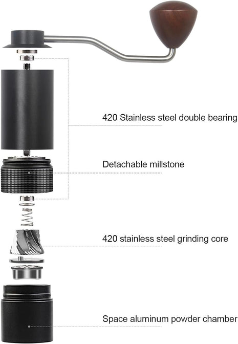 Manual coffee grinder, view 2 — barista coffee tool for cocktail bars | Cocktail Ceremony