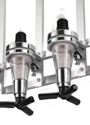 wall-mounted pourer rack (6 bottles)