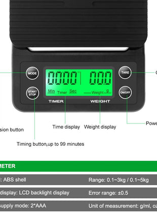 Barista electronic scale 0.1g
