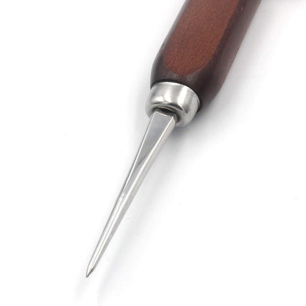 Short Ice Pick with Wood Handle