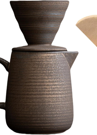 Χειροποίητο Κεραμικό V60 Σετ Coffee Dripper - Retro Style