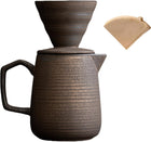 Handcrafted Ceramic V60 Coffee Dripper Set - Retro Style — barista coffee tool for cocktail bars | Cocktail Ceremony
