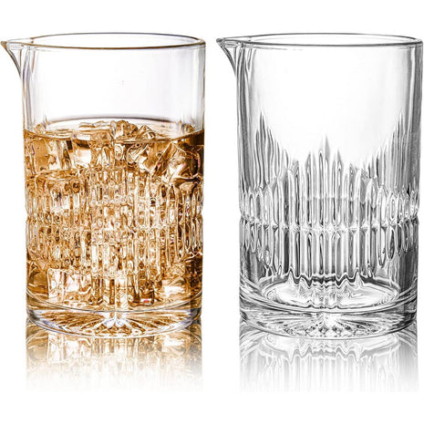 Mixing glass Ribbed 680ml, view 2 — cocktail mixing glass for cocktail bars | Cocktail Ceremony
