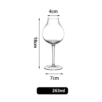 Cristall goblet testing glass