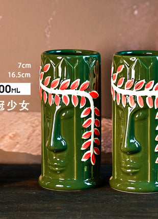 Tiki Mug — Flower Crown Girl 500ml
