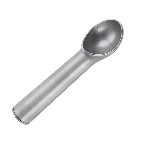 Metallic ice cream scoop on a light gray background | Cocktail Ceremony