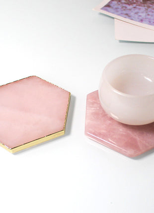 Natural jade coaster
