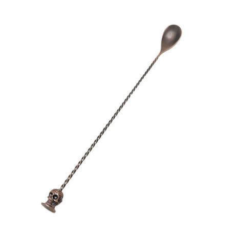 Bar spoon Skull — skull cap tip detail | Cocktail Ceremony